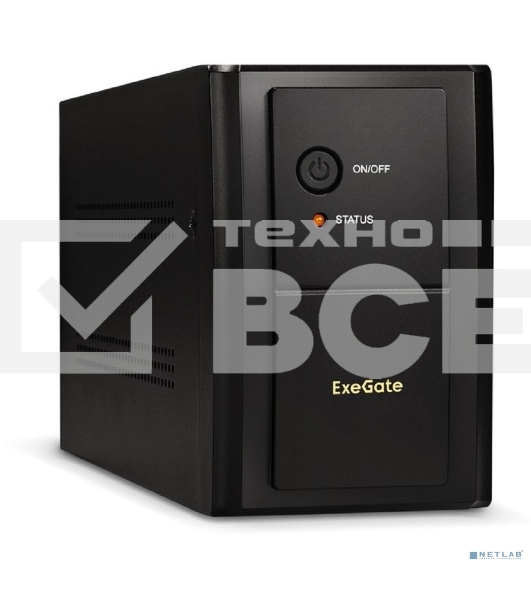 Источник бесперебойного питания ExeGate EX292606RUS SpecialPro UNB-2000.LED.AVR.1SH.2C13 <2000VA/1200W, LED, AVR,1*Schuko+2*C13, металлический корпус, Black>