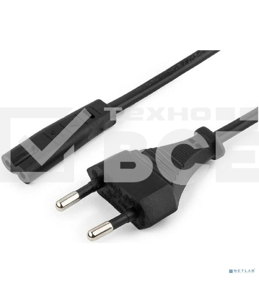 Кабель питания Filum CEE 7/16-С7, 3х0.5мм, 220В, 2.5A, черный, 1м [FL-PC2.5-EU-C7-1M] (873352)