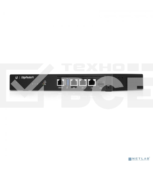 Роутер/Маршрутизатор UBIQUITI ER-4-EU EdgeRouter 4  4 ядра (1 ГГц), 3х 1G RJ45, 1х SFP