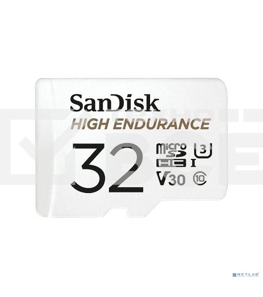 Флеш карта microSD 32GB SanDisk microSDHC Class 10 UHS-I U3 V30 High Endurance Video Monitoring Card
