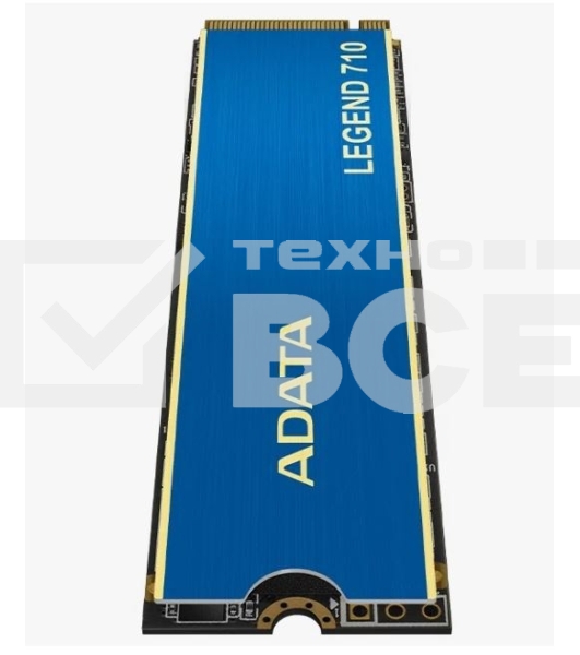 Накопитель SSD ADATA LEGEND 710, 256Gb, PCIe 3.0 x4, M.2 2280, NVMe, R/W 2100/1000, с радиатором