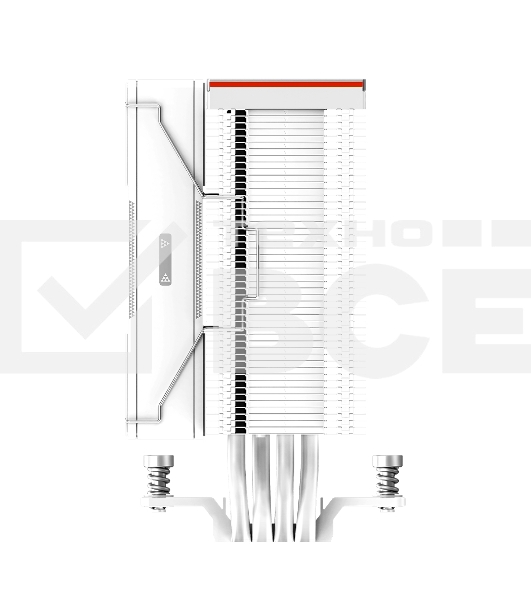 Кулер для процессора PCCooler RZ400 V2 WH (230W, 4-pin PWM, 155mm, Al/Cu, 4x6mm, 1x120mm, 86.73CFM, 32dBA, 2200RPM, S: 1851/1700/1200/115X, AM5/AM4, black)