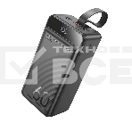 Портативный аккумулятор Hoco J123C, 60000мАч, 3A, с дисплеем, черный, фото3