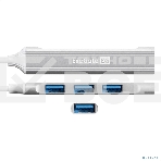 USB-концентратор 4-в-1 ExeGate DUB-3213C (кабель-адаптер USB3.0 Type-C --> 3xUSB2.0, 1xUSB3.0, Plug&Play, серебристый), фото3
