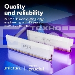Оперативная память Crucial Pro Gaming by Micron, DDR5, 64GB (2x32GB), 6400 MHz, CL40, с радиатором, белый, фото7