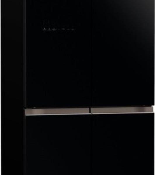 Холодильник Hitachi R-WB720PUC1 GPW белый стекло трехкамерный 357/103л морозилка снизу, No Frost, Side by Side