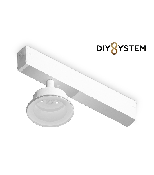 A2550 WH белый крепеж трековый для корпуса DIY D85mm 232*83*105