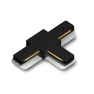 GL7168 BK черный матовый коннектор Т-образный для однофазного шинопровода Standard 220V NEW 105*70*20