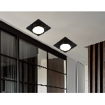 Светильник встраиваемый Ambrella light TN6739 BK черный IP44 GX53 110*110*57, фото3