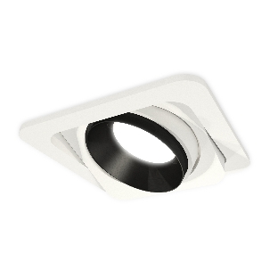 Комплект встраиваемого поворотного светильника Ambrella light XC7658021 SWH/PBK белый песок/черный полированный MR16 GU5.3 (C7658, N7031)