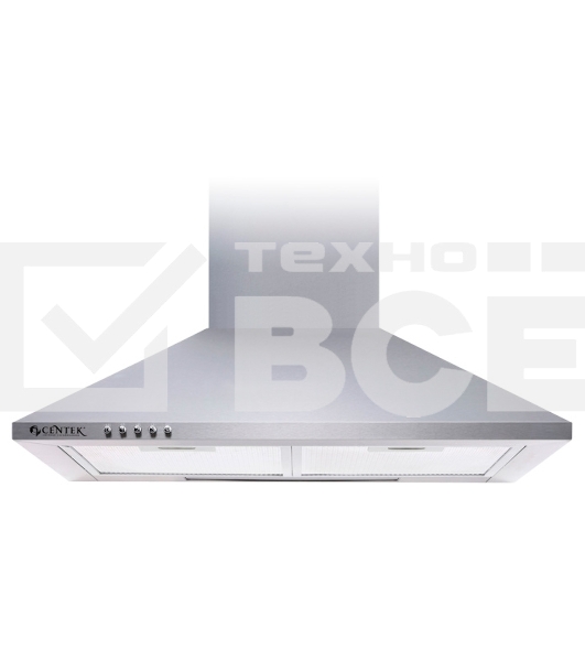 Вытяжка каминная Centek СТ-1820-60 серебристый, 60 см, 800 куб. м/ч, 55 дБ