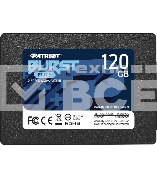 Накопитель SSD Patriot Burst Elite, 120GB, SATA, 2.5