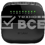 Роутер беспроводной D-Link DSL-2640U/R1A ADSL2+ черный ANNEX B, фото 1