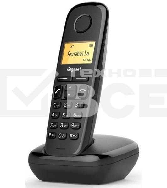 Радиотелефон Dect Gigaset A170 SYS RUS черный АОН