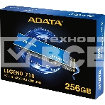 Накопитель SSD ADATA LEGEND 710, 256Gb, PCIe 3.0 x4, M.2 2280, NVMe, R/W 2100/1000, с радиатором, фото5