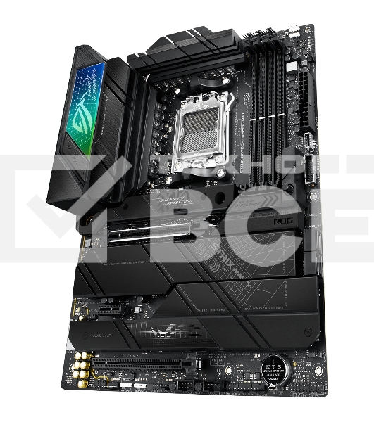 Материнская плата ASUS ROG STRIX X670E-F GAMING WIFI, AM5, AMD X670, 4xDDR5, 4xSATA, 4xM.2, 1xPCIe 5.0 x16, 1xPCIe 4.0 x4, 1xHDMI, 1xDP, 1x 2.5Gb LAN, 2xUSB-C 3.2 Gen 2, 2xUSB-C 3.2 Gen 2x2, 2xUSB-A 2.0, 7xUSB-A 3.2 Gen 2, 5x3.5 мм, 7.1, ATX