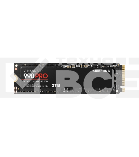Накопитель SSD Samsung 990 PRO, 2TB, PCIe 4.0 x4, M.2 2280, NVMe, R/W 7450/6900