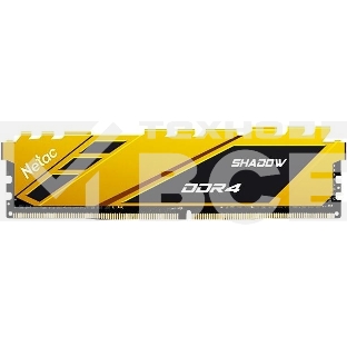 Оперативная память NETAC Shadow, DDR4, 8GB (1x8GB), 2666MHz, CL19, с радиаторами, красный