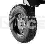 Прицеп для мотоблока TT-500, оцинк., груз. 500 кг, рег. сцепка, колеса 4.00-10, в упаковке Denzel, фото7