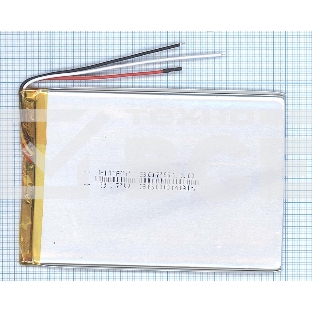 Аккумулятор Li-Pol (батарея) 3*75*110мм 3pin 3.7V/3600mAh