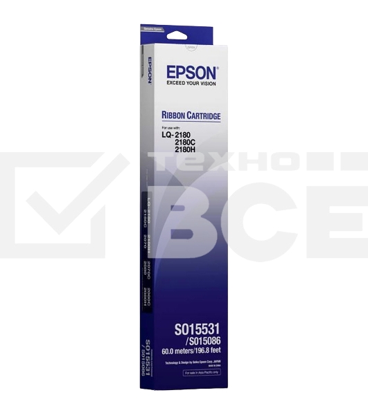 Картридж ленточный Epson C13S015086BA черный для FX-2170/2180 LQ-2180/2170/2070/2080