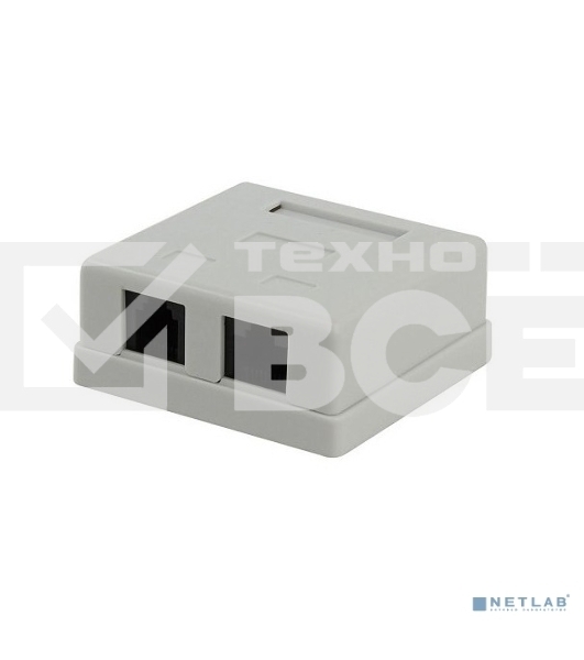 Розетка NA-TA/1 RJ45+RJ11 кат.5e UTP внешняя 2 порта, 110&Krone