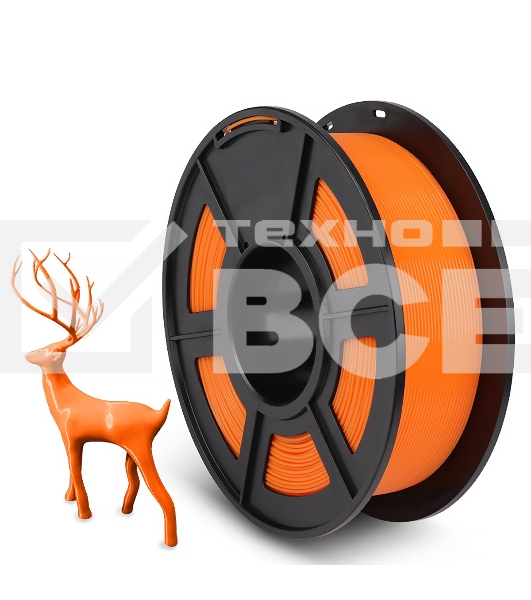 Филамент NVPRINT PLA  Orange для 3D печати диаметр 1.75мм  длина 330 метров  масса 1 кг