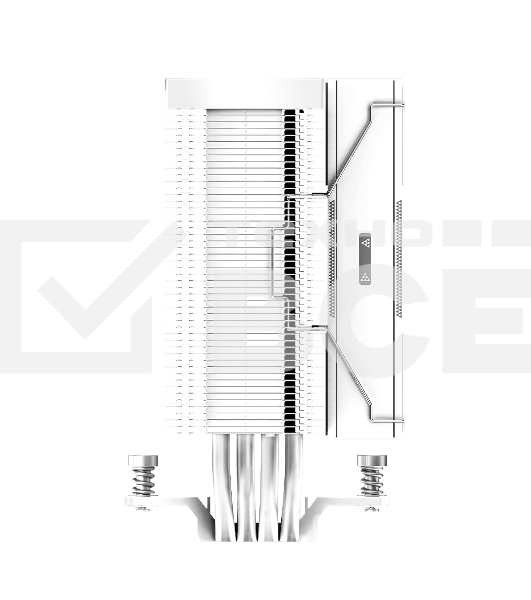 Кулер для процессора PCCooler RZ400 V2 WH (230W, 4-pin PWM, 155mm, Al/Cu, 4x6mm, 1x120mm, 86.73CFM, 32dBA, 2200RPM, S: 1851/1700/1200/115X, AM5/AM4, black)