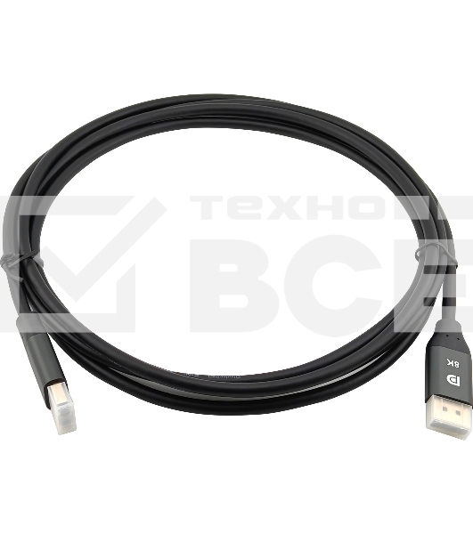 Кабель аудио-видео Cactus CS-DP-DP-1.4-3 DisplayPort (m)/DisplayPort (m) 3м. позолоч.конт. черный