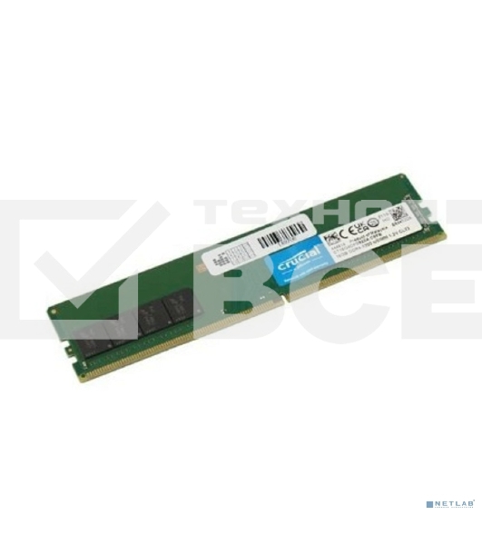 Оперативная память Crucial, DDR4, 16GB (1x16 GB), 3200 MHz, CL22, DIMM