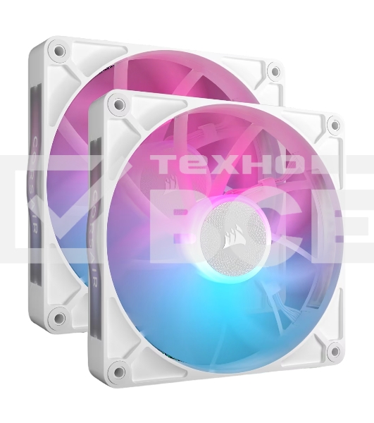 Вентилятор для корпуса Corsair iCUE LINK RX140 RGb (140x140x25мм, 4-pin PWM, RGb, 94.7CFM, 36dBA, 1700RPM, белый, 2pcs)