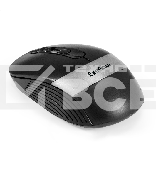Мышь беспроводная ExeGate Professional Standard FG-10 черный, 1200 dpi, радиоканал, USB, кнопки - 4