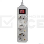 Сетевой удлинитель Perfeo с кнопкой 'POWERMATE', PF_A4679 (3,0 м, 3 розетки, белый(PF-PM-3/3,0-W)), фото3