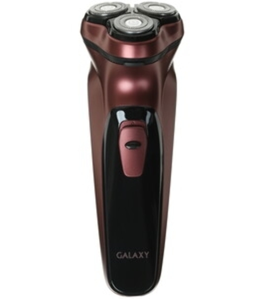 Электробритва Galaxy Line GL 4209, серебряный с черным, роторная, аккумуляторная, 5 Вт, Li-Ion аккумулятор емкостью 600 мА*ч, время непрерывной работы до 1,5 ч, ножи из нержавеющей стали, 3 независимые плавающие головки, возможность промывки бреющего блока, индикатор заряда и работы, встроенный триммер для подравнивания висков, USB зарядка