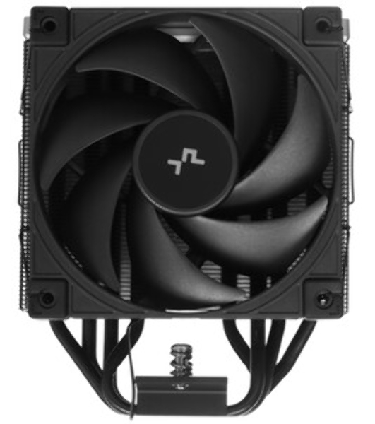 Кулер для процессора DEEPCOOL AK400 G2 LGA1851/1700/1200/115X/AM5/AM4 (12шт/кор, TDP 220W, PWM, Fan 120мм, 4 тепл. Трубки, Wood-grain top cover, черный) RET (R-AK400G2-BKNNMN-GJD)