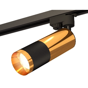 Светильник Ambrella light XT6302070 SBK/PYG черный песок/золото желтое полированное MR16 GU5.3