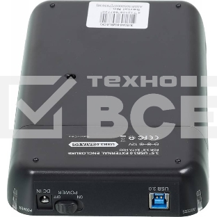 Внешний корпус для HDD AgeStar 3UB3A8-6G SATA II пластик/алюминий черный 3.5