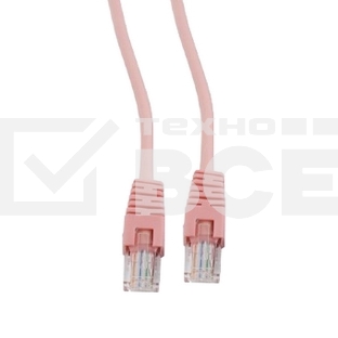 Патч-корд UTP Cablexpert PP12-3M/RO   кат.5e, 3м, литой, многожильный (розовый)