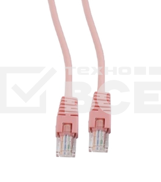 Патч-корд UTP Cablexpert PP12-3M/RO   кат.5e, 3м, литой, многожильный (розовый)
