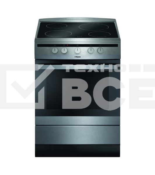 Плита электрическая Hansa FCCX64000 серебристый, конфорок 4 шт, духовка 69 л, 60 см x 85 см x 60 см