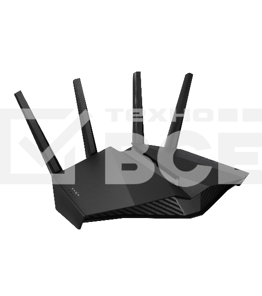 Роутер ASUS RT-AX82U роутер 802.11b/g/n/ac/ax, до 574 + 4804Мбит/c, 2,4 + 5 гГц, 4 антенны, USB, GBT LAN ; 90IG05G0-MO3R10