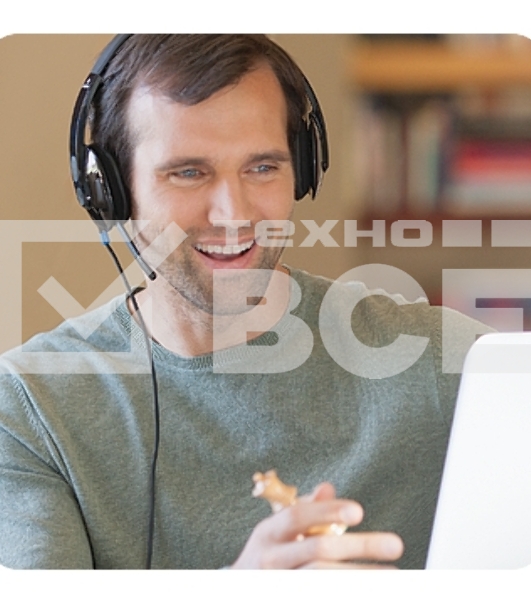 Гарнитура проводная Logitech H540 USB (981-000480)