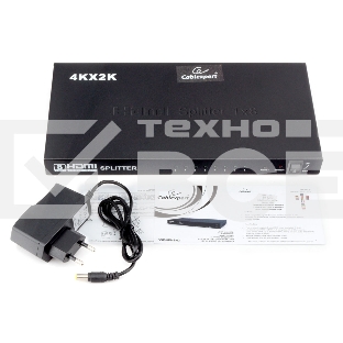 Разветвитель HDMI Cablexpert DSP-8PH4-03, HD19F/8x19F, 1 компьютер => 8 мониторов, Full-HD, 3D, 1.4v, каскадируемый