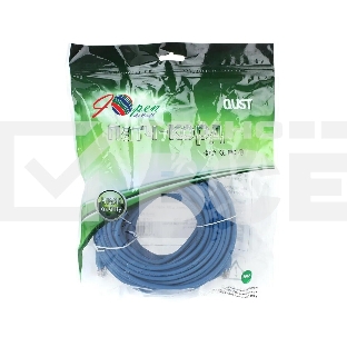 Патчкорд литой 'Aopen' UTP кат.5е 20м синий 