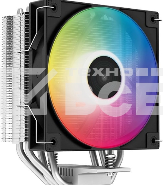 Кулер для процессора DEEPCOOL AG400 LED черный, 120 мм, алюминий/медь, 2000 об/мин, 31.6 дБ, 4 pin, 220 Вт, 150 мм
