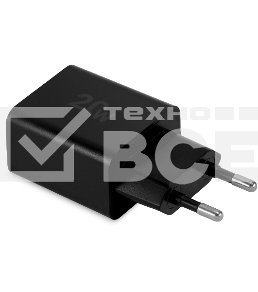 Сетевое зарядное устройство Digma DGW2D 20W 3A+1A (PD+QC) USB-C/USB-A универсальное черный