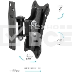 Кронштейн для телевизора Kromax CORBEL-1 черный 10
