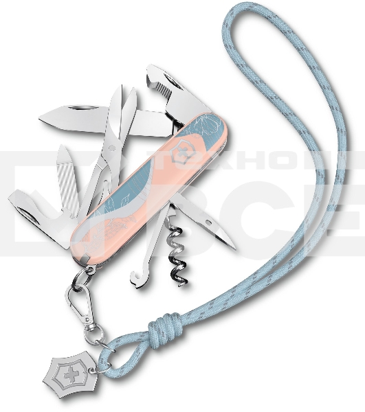 Нож перочинный Victorinox Companion Paris Style (1.3909.E221) 91мм 16функц. розовый с чехлом подар.коробка