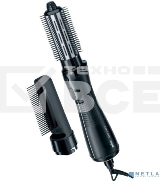 Фен-щетка Braun AS 720 Satin Hair 7 700Вт, 2 реж.темпер., иониз., 2 насад., черный, 81483746