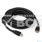Кабель HDMI Exegate EX287725RUS EX-CC-HDMI2-5.0F (19M/19M, v2.0, 5м, 4K UHD, Ethernet, ферритовые кольца, позолоченные контакты), фото2